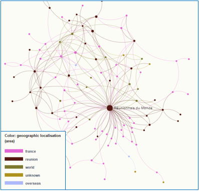 Cartographie communauté réunionnaise dans le monde