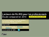 Lecteurs de fils RSS pour les profe...