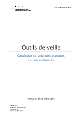Outils de veille - catalogue