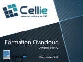 Formation Owncloud par Cellie